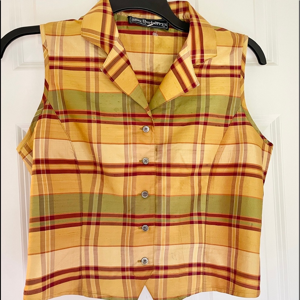 Burberry checkered vest